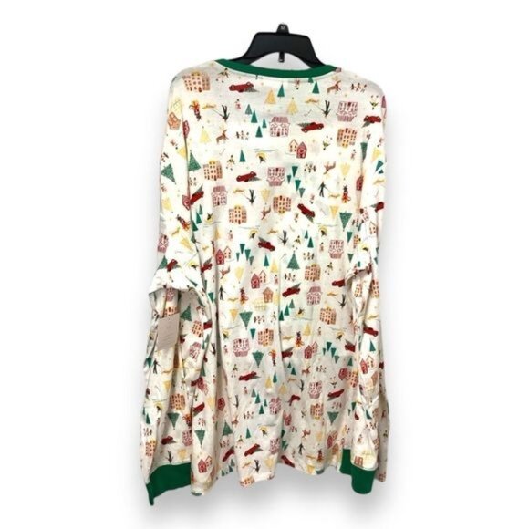 Lauren Conrad Mens Jammies For Your Families Holiday Village Pajama Set 3XLT/B - Picture 3 of 9